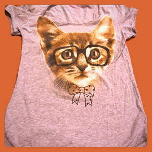 ** LAST DAY**. 6/$20 REBELLIOUS One Small Cat shirt